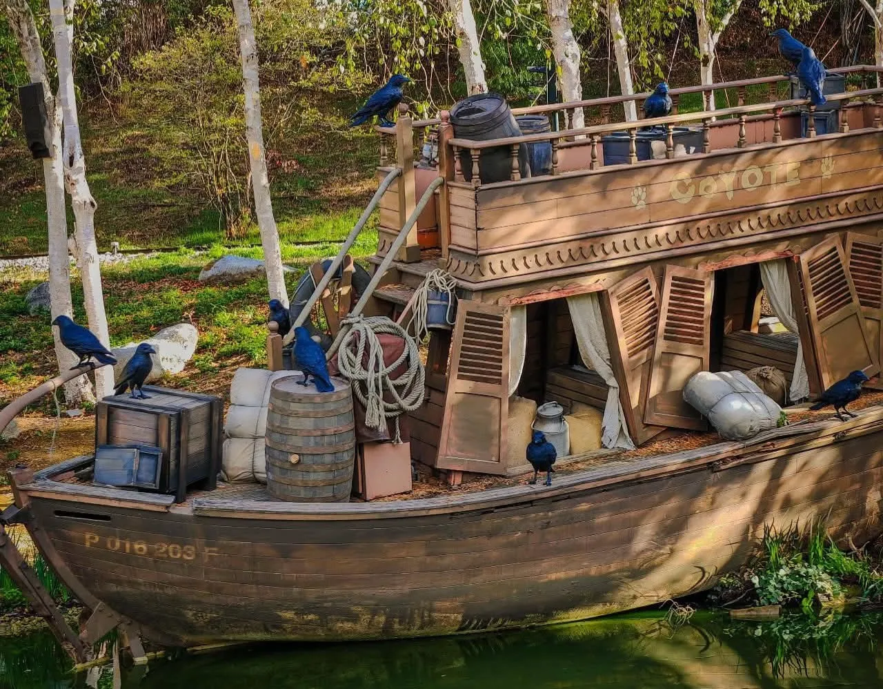 Das Keelboat „Coyote” liegt wieder am Ufer: Neue Szene an den Rivers of the Far West